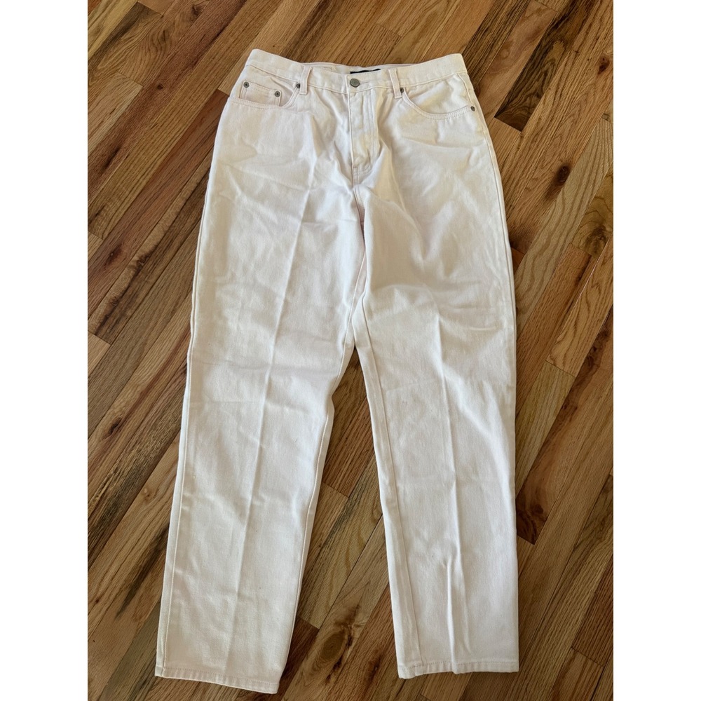 Vintage Bill Blass Jeanswear Easy Fit Pink Denim High Waisted Jeans Size 12 Reg